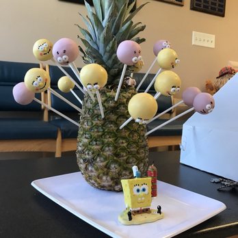 Cups N Cakes by Jen - a pineapple decorated with spongebobs - Cupcakes Near Me Cups N Cakes by Jen - a pineapple decorated with spongebobs - Cupcakes Near Me
