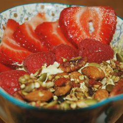 Joose - Cashew custard topped with fresh berries and Joose's grain free granola