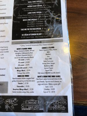 Menu photo 8 Dave's Pizza Garage Tallahassee, FL Menu photo 8 Dave's Pizza Garage Tallahassee, FL