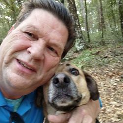 This is my sweetheart Sadie and out in the woods for daily walk
