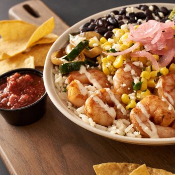 Tijuana Flats - a bowl of shrimp and rice - Mexican Near Me - Jacksonville, Florida
