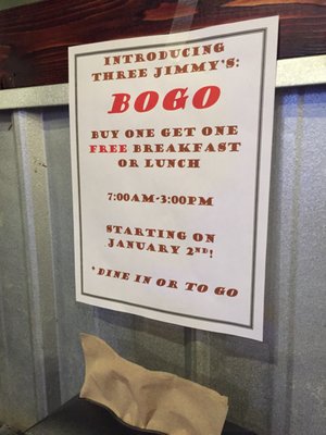 Menu photo 5 Three Jimmy's Gatlinburg, TN