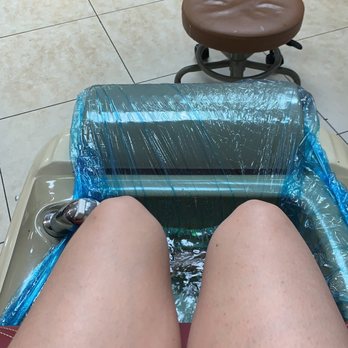 T Nails - Here is a picture of my feet in cold water along with my ghost technician. - Nail Salons Near Me - Miami, Florida T Nails - Here is a picture of my feet in cold water along with my ghost technician. - Nail Salons Near Me - Miami, Florida