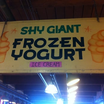 Shy Giant Frozen Yogurt - Sign - Ice Cream & Frozen Yogurt Near Me - Seattle, Washington Shy Giant Frozen Yogurt - Sign - Ice Cream & Frozen Yogurt Near Me - Seattle, Washington
