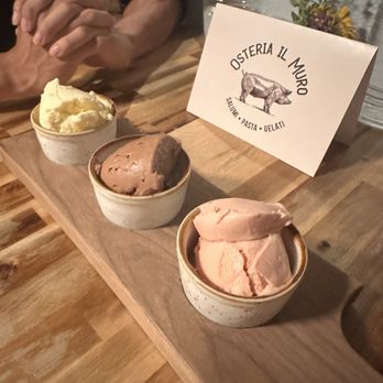 Osteria Il Muro - Gelato flight - Italian Near Me - Denton, Texas Osteria Il Muro - Gelato flight - Italian Near Me - Denton, Texas