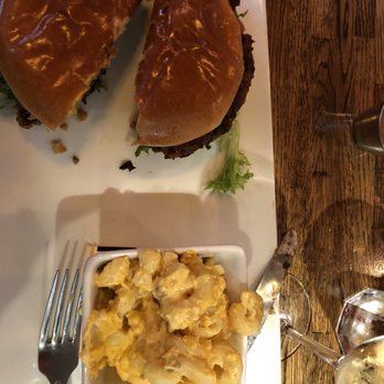 South Kitchen + Bar - Veggie burger and cherry peppers Mac and cheese - Cocktail Bars Near Me - Athens, Georgia South Kitchen + Bar - Veggie burger and cherry peppers Mac and cheese - Cocktail Bars Near Me - Athens, Georgia