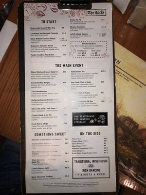 Menu photo 8 The Locke Bar Limerick, LK