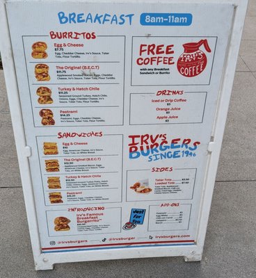 Menu photo 5 Irv's Burgers Torrance, CA