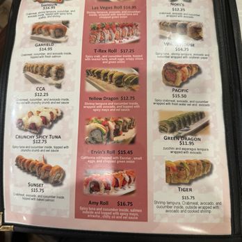 Sakura Sushi - Menu- Special Rolls - Japanese Near Me - Panorama City, California