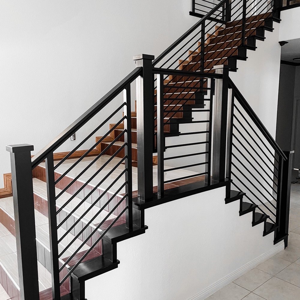 Stair Care - New beautiful and modern stair rails!! - Painters Near Me Stair Care - New beautiful and modern stair rails!! - Painters Near Me