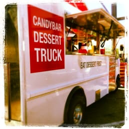 a candy bar dessert truck