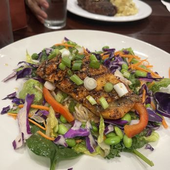 Hard Rock Cafe - Grilled Salmon Noodle Bowl - Burgers Near Me - Niagara Falls, New York Hard Rock Cafe - Grilled Salmon Noodle Bowl - Burgers Near Me - Niagara Falls, New York