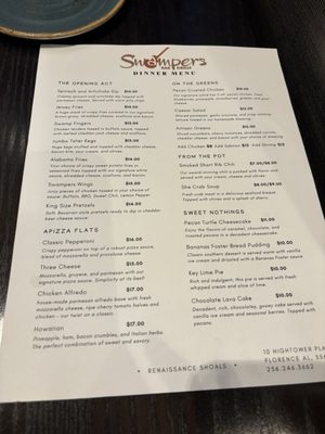 Menu photo 4 Swampers Bar & Grille Florence, AL Menu photo 4 Swampers Bar & Grille Florence, AL