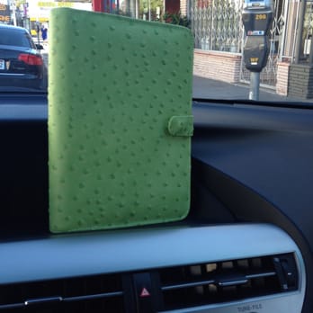 L'artisan - Green planner cover made for me by Hayk at L'Artisan. - Shoe Repair Near Me - Los Angeles, California