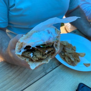Be Here Brewing Company - Falafel pita is a taste of Greece! - Brewpubs Near Me - Avondale, Pennsylvania