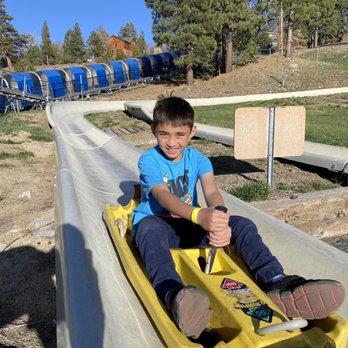 Alpine Slide At Magic Mountain - At the bottom - Go Karts Near Me - Big Bear Lake, California Alpine Slide At Magic Mountain - At the bottom - Go Karts Near Me - Big Bear Lake, California