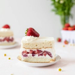 Freed's Dessert Shop - The sweetest taste of summer! Fresh strawberries and whipped cream come together in this beloved dessert, perfect for any sun...