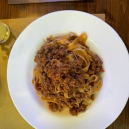 Tagliatelle ragu Tagliatelle ragu