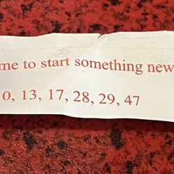 Super Grand Buffet - Fortune cookie inside
