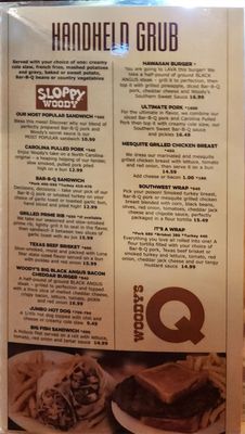 Menu photo 3 Woody's Bar-B-Q Holly Hill, FL