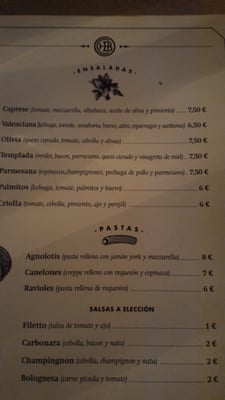 Menu photo 4 Che Baires Valencia, V Menu photo 4 Che Baires Valencia, V