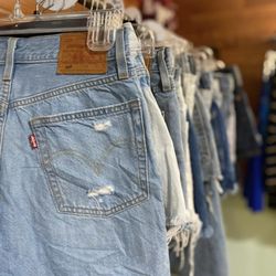 Something Old Something New - New and vintage Levis shorts