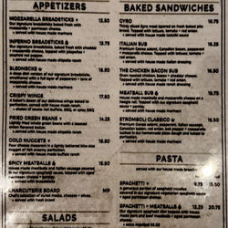 The Stampmill - Summer 2025 Menu