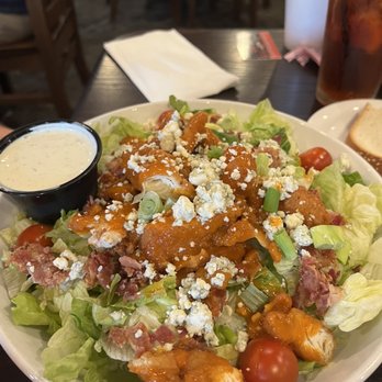 Joey B's On The Hill - Bleu Cheese & Buffalo Chicken Salad with the Candied Pecans on the side - Italian Near Me - Saint Louis, Missouri Joey B's On The Hill - Bleu Cheese & Buffalo Chicken Salad with the Candied Pecans on the side - Italian Near Me - Saint Louis, Missouri