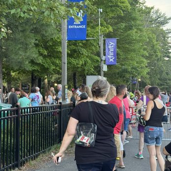 Xfinity Center - Multiple lines for security check in - Music Venues Near Me - Mansfield, Massachusetts