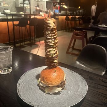 The Beast - Cheeseburger and tornado potatoes!! - New American Near Me - Las Vegas, Nevada The Beast - Cheeseburger and tornado potatoes!! - New American Near Me - Las Vegas, Nevada