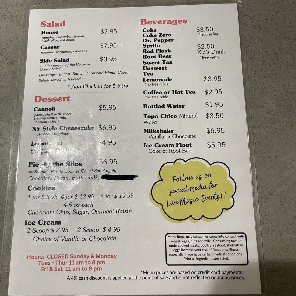 Stango’s Pizza Parlor - The other side - Pizza Near Me - San Angelo, Texas Stango’s Pizza Parlor - The other side - Pizza Near Me - San Angelo, Texas