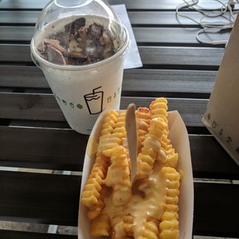 Shake Shack Old Fourth Ward - French fries and custard. The chocolate mix-ins were bitter. - Burgers Near Me - Atlanta, Georgia Shake Shack Old Fourth Ward - French fries and custard. The chocolate mix-ins were bitter. - Burgers Near Me - Atlanta, Georgia