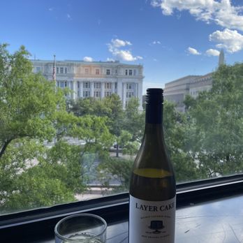 JW Marriott Washington, DC - Enjoying wine in the room with a view - Hotels Near Me - Washington, DC, District of Columbia