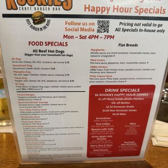 Rookie's Craft Burger Bar - Sports Bars Near Me - Harrisburg, Pennsylvania