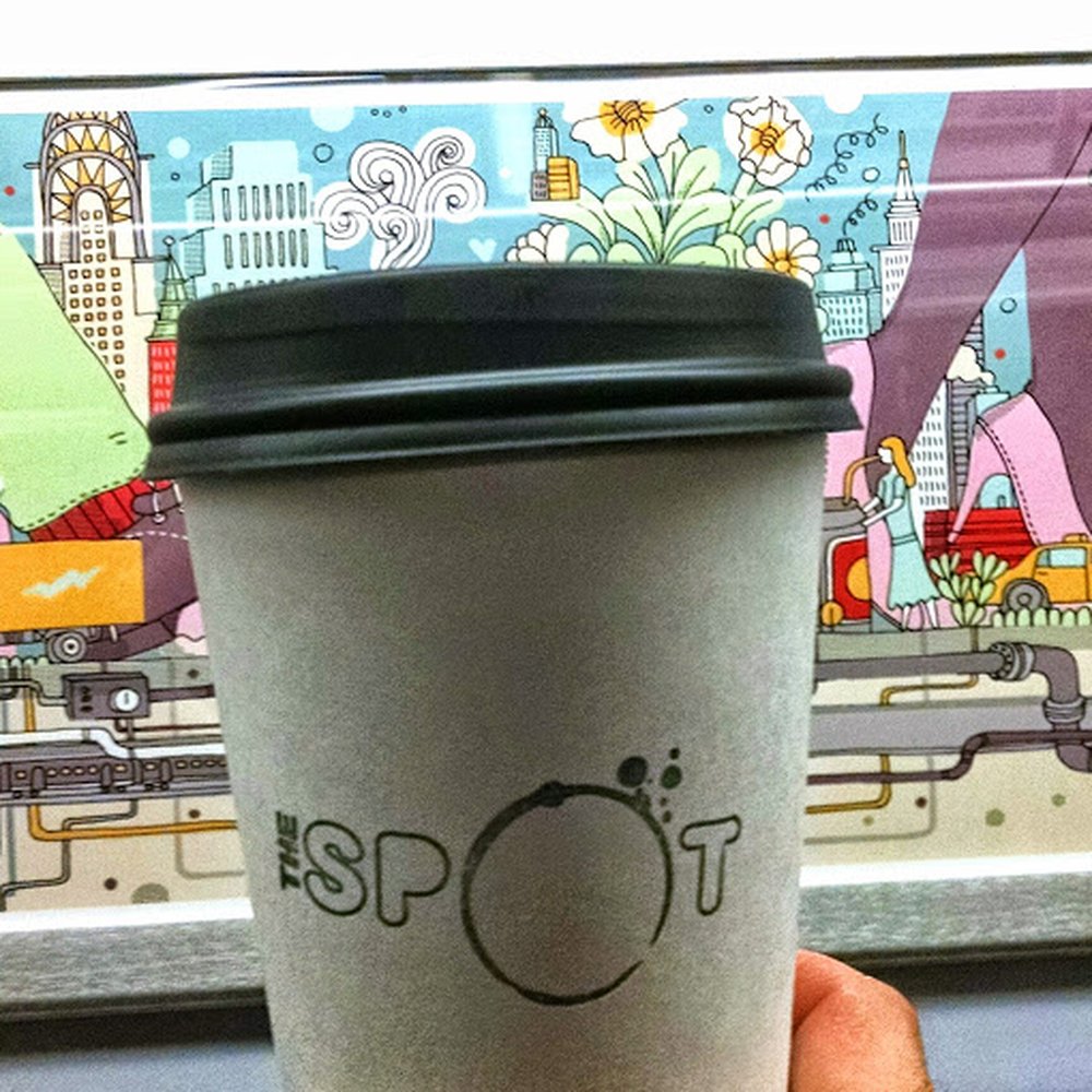 Green Spot Cafe - Catching the subway with The Spot and you start fantasizing while drinking the coffee. - Desserts Near Me - Ridgewood, New York Green Spot Cafe - Catching the subway with The Spot and you start fantasizing while drinking the coffee. - Desserts Near Me - Ridgewood, New York
