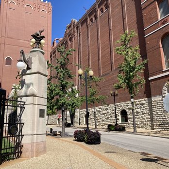 The Biergarten, St. Louis - a statue in front of a brick building - Breweries Near Me - Saint Louis, Missouri The Biergarten, St. Louis - a statue in front of a brick building - Breweries Near Me - Saint Louis, Missouri