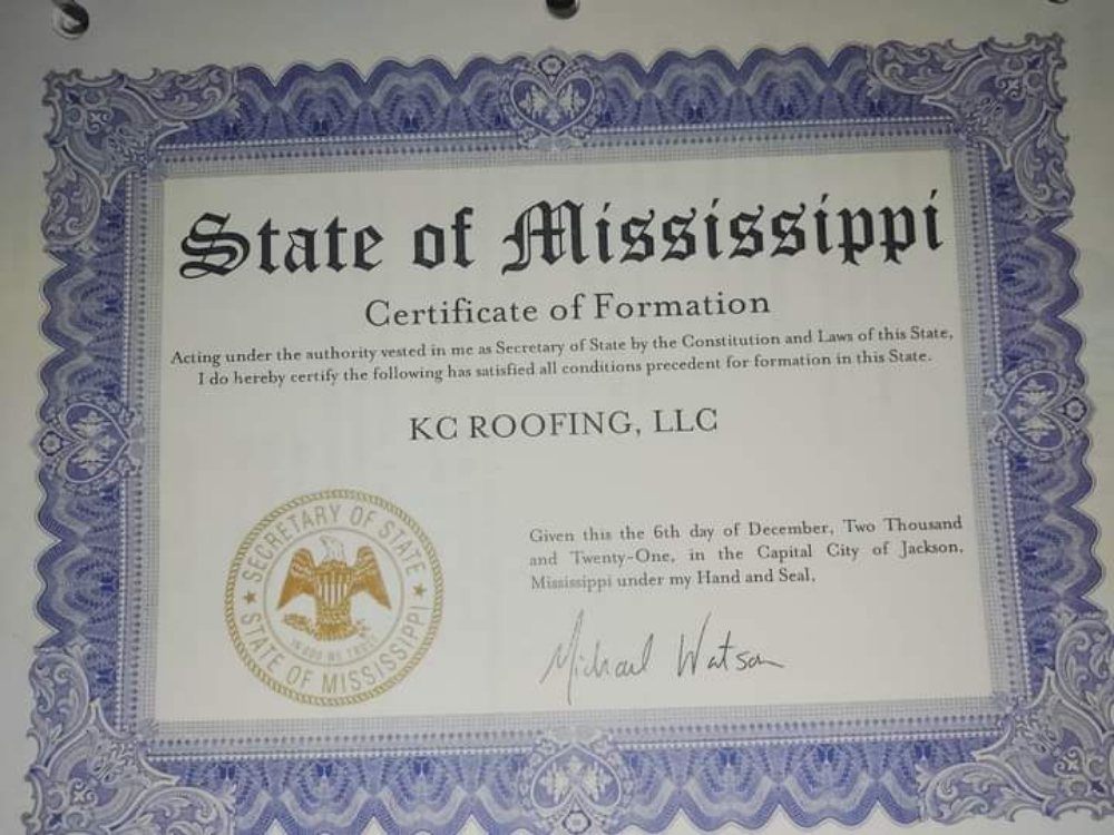Slide of KC Roofing