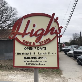 High's Cafe & Store - Front - Sandwiches Near Me - Comfort, Texas High's Cafe & Store - Front - Sandwiches Near Me - Comfort, Texas