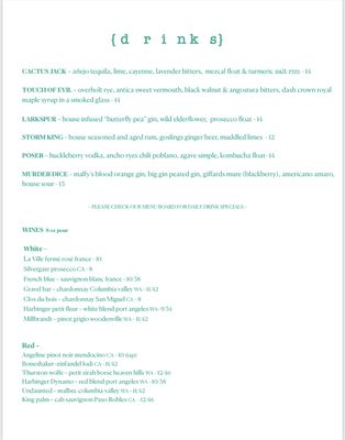 Menu photo 5 Spruce Port Angeles, WA