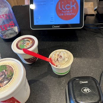 Lick Honest Ice Cream - A single scoop - Ice Cream & Frozen Yogurt Near Me - Houston, Texas