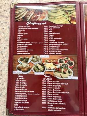 Menu photo 1 Cabanas Restaurant Et Pupuseria Montreal, QC