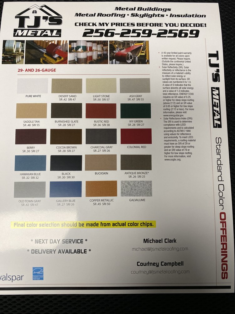 Slide of Tj's Metal Manufacturing