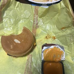 McDonald's - Burger with hard dry bun