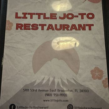 Little Jo To - Menu - Japanese Near Me - Bradenton, Florida Little Jo To - Menu - Japanese Near Me - Bradenton, Florida