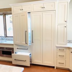 Monarch Contracting - We do refrigerator door plants to give the kitchen that finished look.