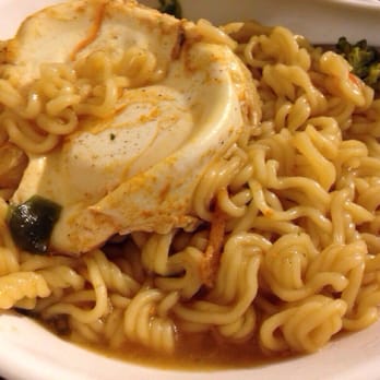 Yamada Sushi - Ramen soup with egg...it was a bit spicy. - Sushi Bars Near Me - Rutherford, New Jersey