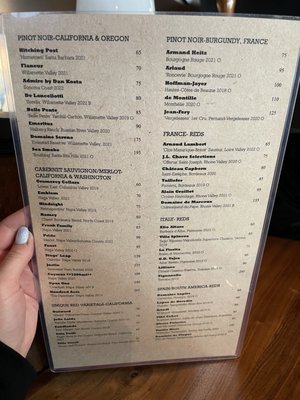 Menu photo 8 Mountain Standard Vail, CO