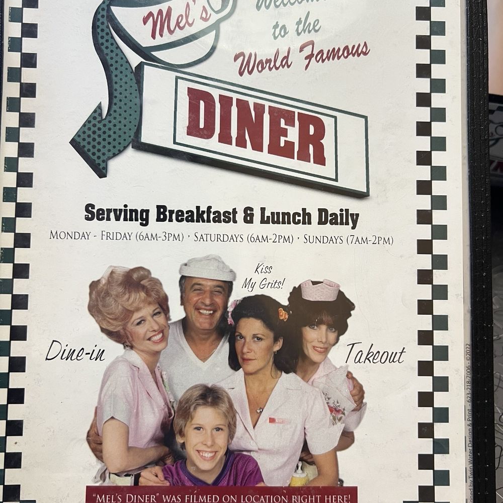 Mel's Diner - Menu with Alice tv cast - Diners Near Me - Phoenix, Arizona