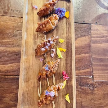 The Local on 50th - Dessert apple potstickers-add vanilla gelato! - Sports Bars Near Me - Indio, California The Local on 50th - Dessert apple potstickers-add vanilla gelato! - Sports Bars Near Me - Indio, California