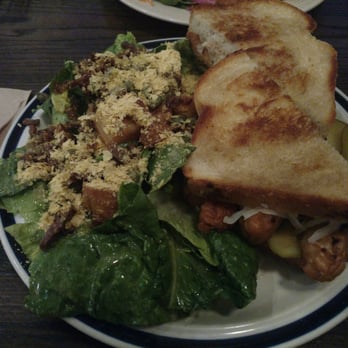 Bloomer's - Tempeh Reuben with side caesar salad. - Bakeries Near Me - Toronto, Ontario